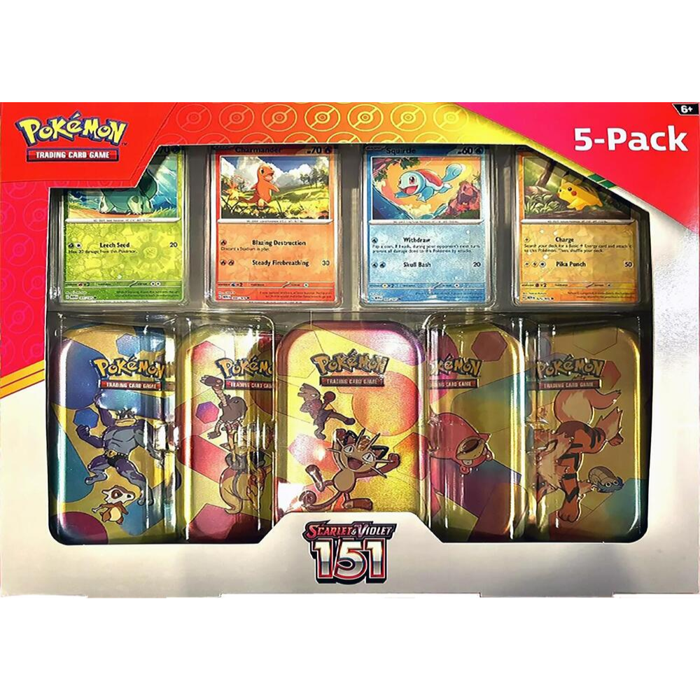 Pokemon - Scarlet & Violet - 151 5-Pack Minitins 'Sealed Pokemon at the Best Prices' Pokemon - Scarlet & Violet - 151 5-Pack Minitins 'Sealed Pokemon at the Best Prices'