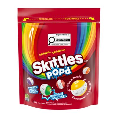 Skittles POP'd Original Freeze-Dried Candy - 155 g
