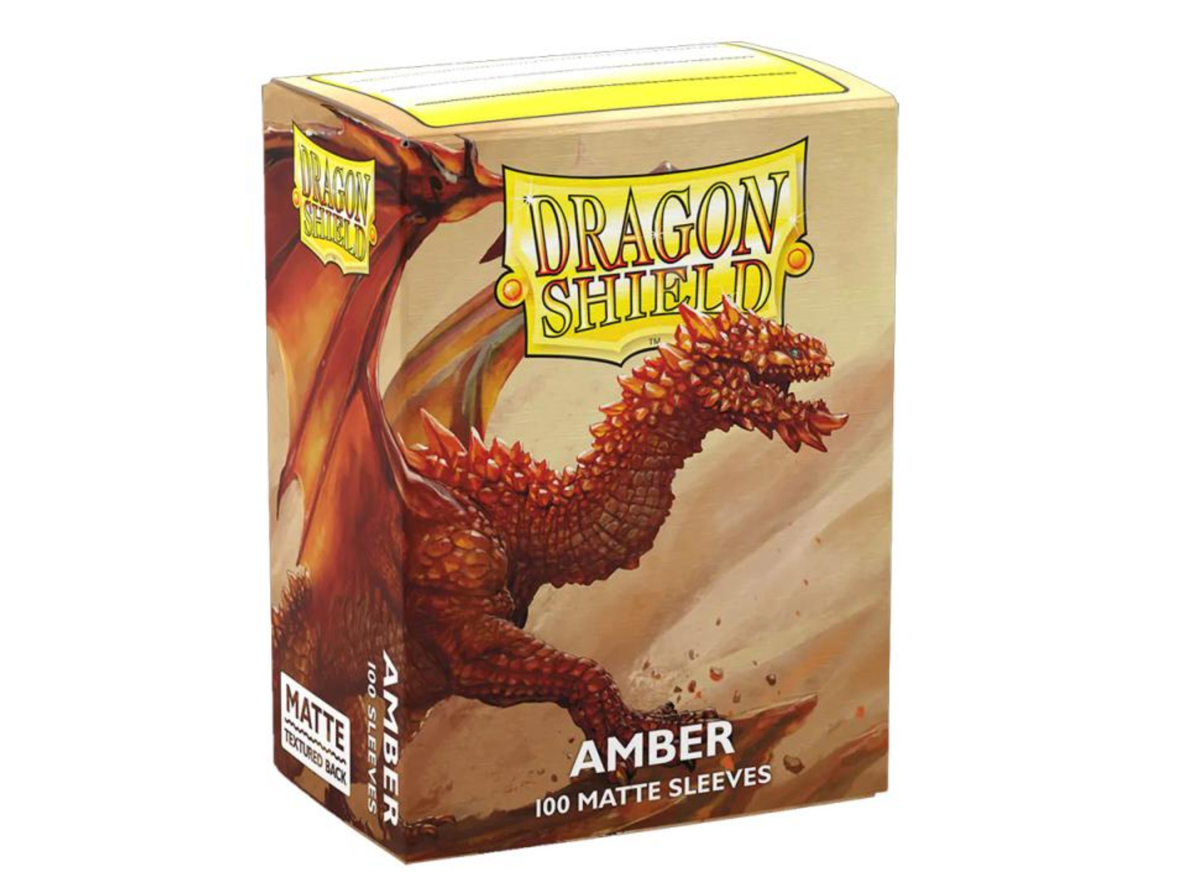 DRAGON SHIELD MATTE AMBER ORANGE 100ct