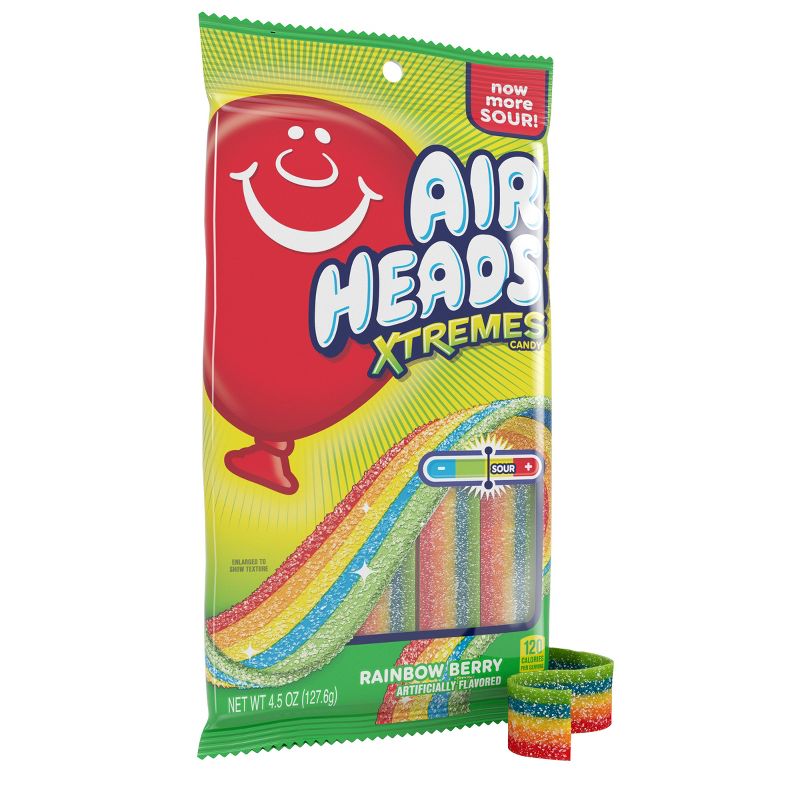 Airheads Xtremes Rainbow Berry Belts - 127.6 g