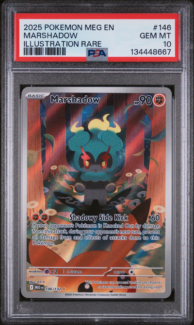 2025 POKEMON MEG EN-MEGA EVOLUTION #146 MARSHADOW ILLUSTRATION RARE