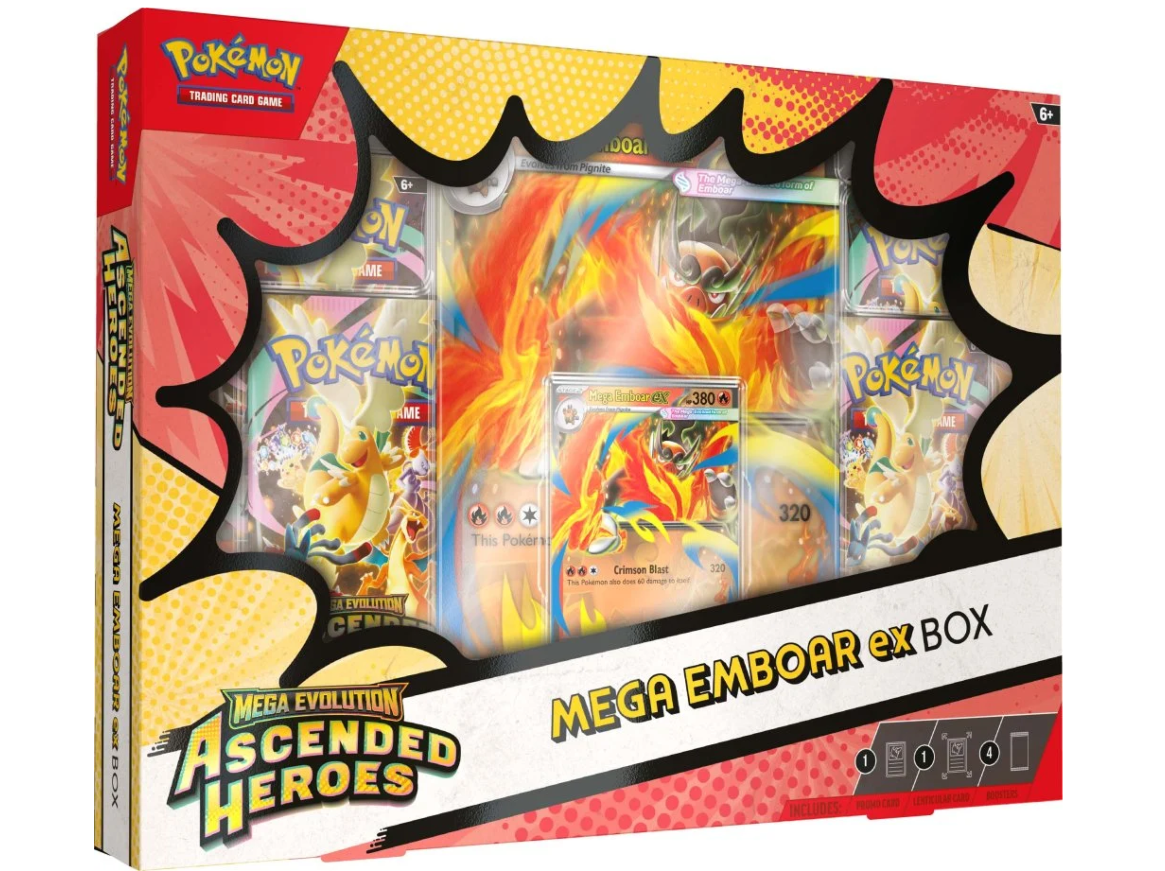Pokemon - Mega Evolution - Ascended Heroes -Mega Emboar Ex Box Limit 1