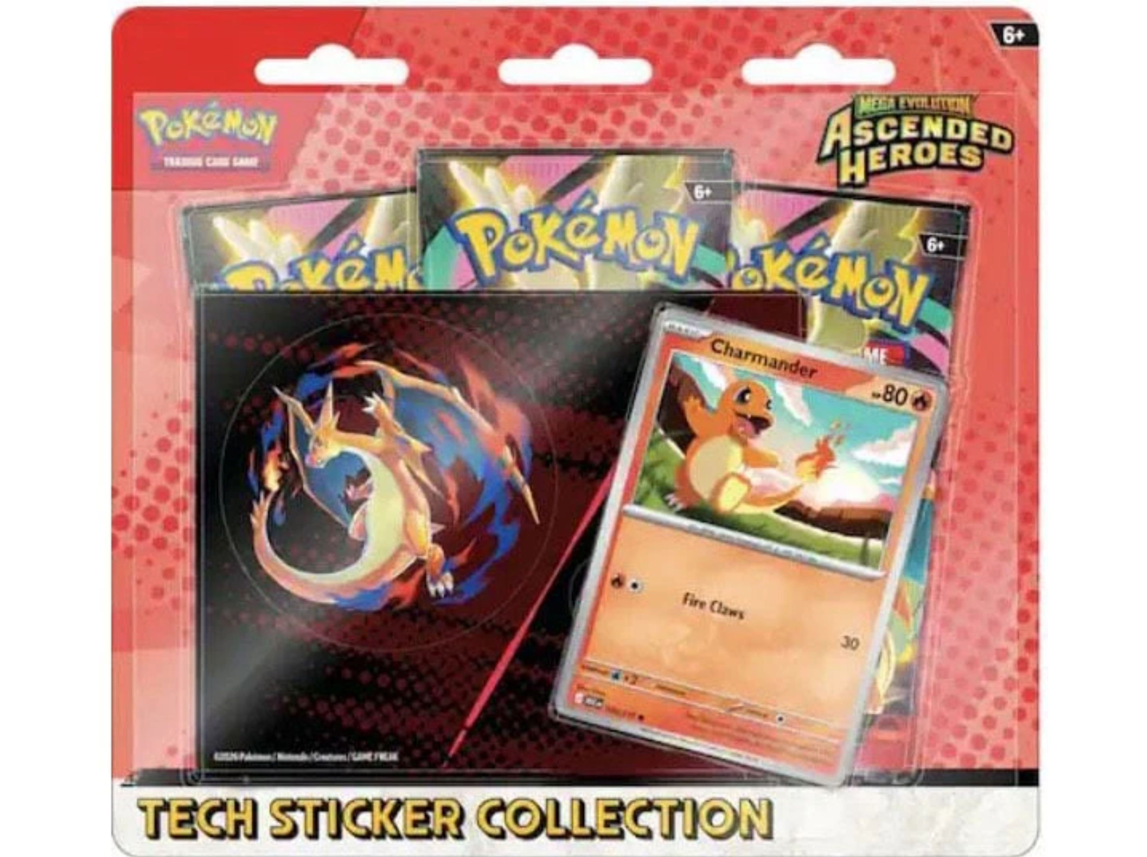 Pokémon - Mega Evolution Ascended Heroes - Tech Sticker Collection (Charmander) Limit 2