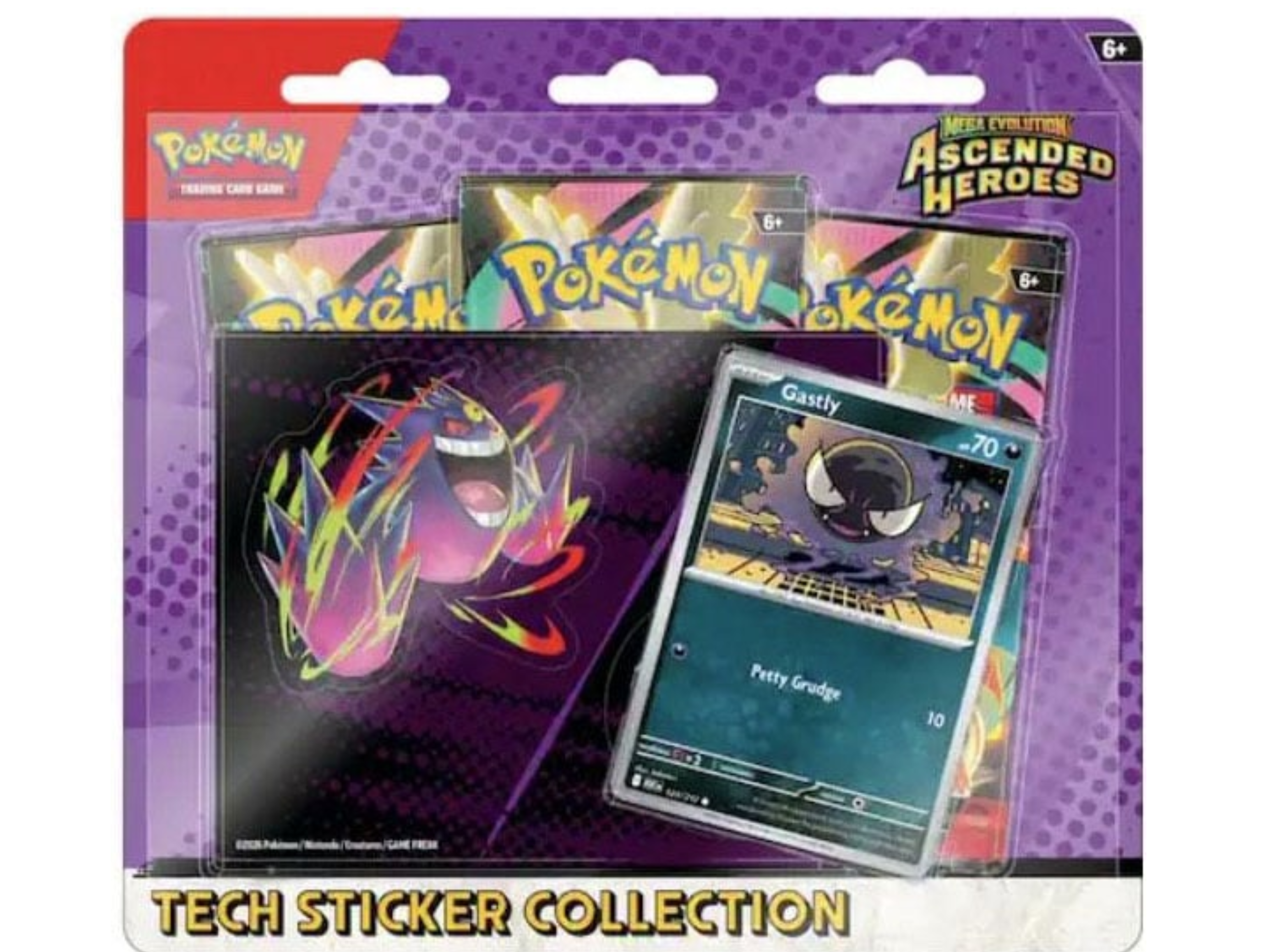 Pokémon - Mega Evolution Ascended Heroes - Tech Sticker Collection (Gastly) Limit 2