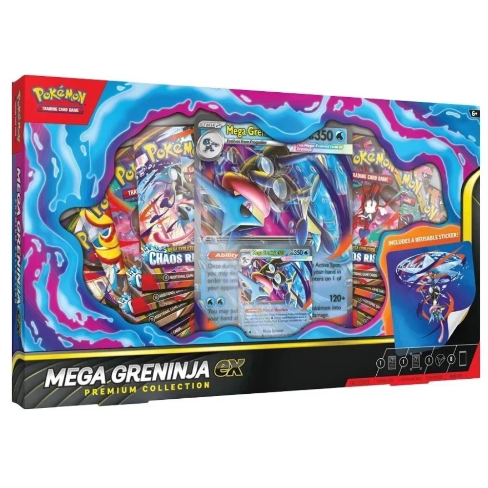 Pokémon - Mega Evolution - Chaos Rising - Greninja ex Premium Collection (Pre-Order)
