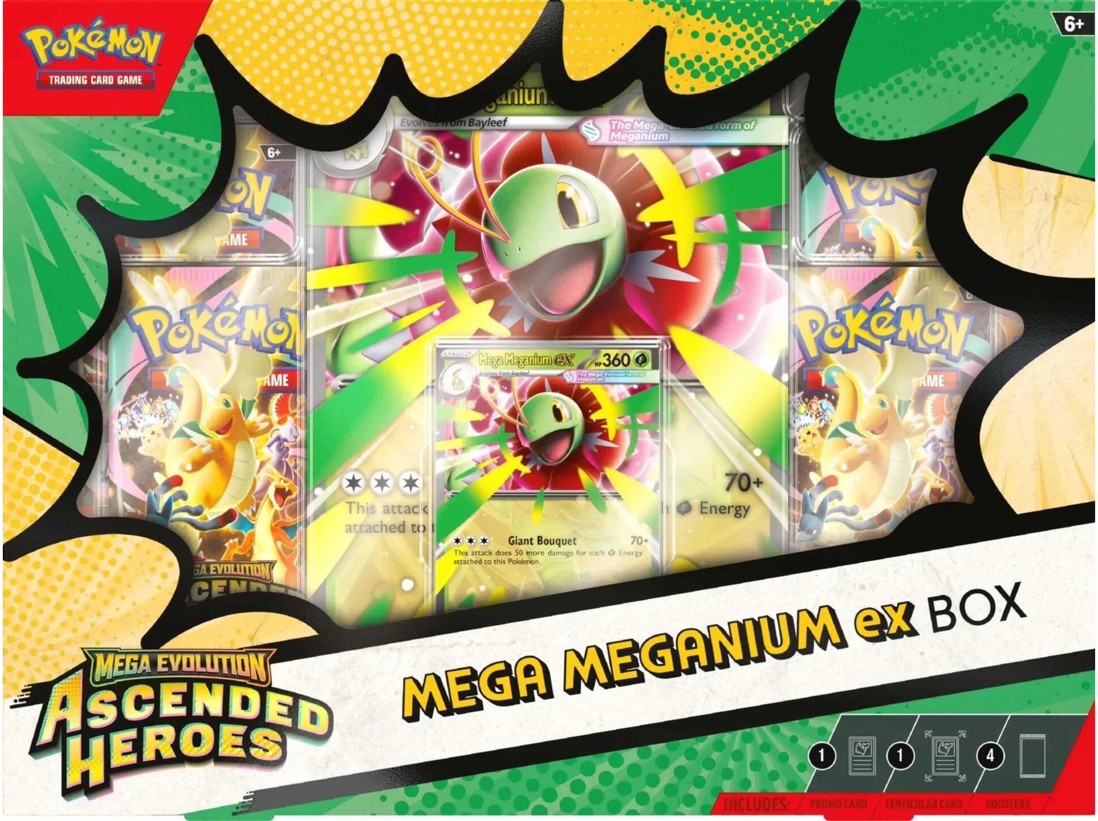 Pokemon - Mega Evolution - Ascended Heroes -Mega Meganium Ex Box Limit 3