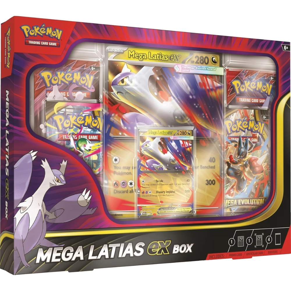Pokémon Mega Latias EX trading card game box packaging