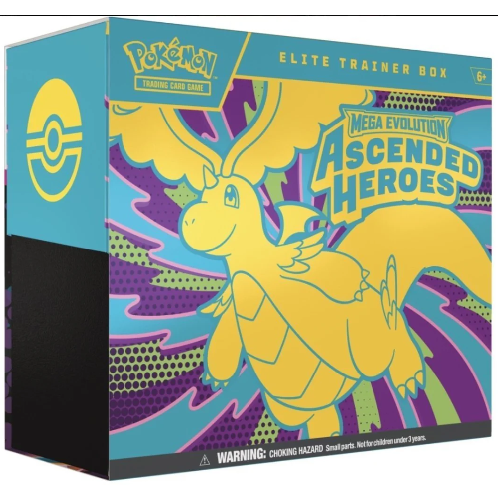 Pokemon Mega Evolutions Ascended Heroes Elite Trainer Box (Pre Order) Limit 1