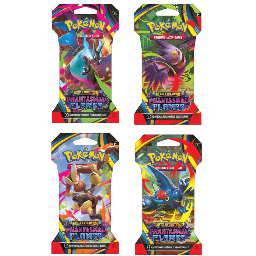 Pokemon TCG: Mega Evolution - Phantasmal Flames Sleeved Booster Pack 'Sealed Pokemon at the Best Prices' Pokemon TCG: Mega Evolution - Phantasmal Flames Sleeved Booster Pack 'Sealed Pokemon at the Best Prices'