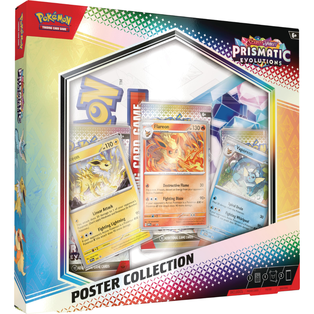 pokemon prismatic best cards Pokemon TCG: Scarlet & Violet Prismatic Evolutions Poster Collection Box