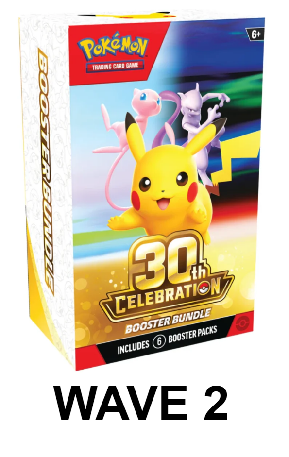 !! WAVE 2 !! Pokemon - 30th Celebration - Booster Bundle LIMIT 4 (Ships in the next few weeks)