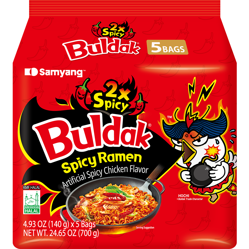 Samyang Buldak 2x Spicy - 5-Pack (5 x 140g)
