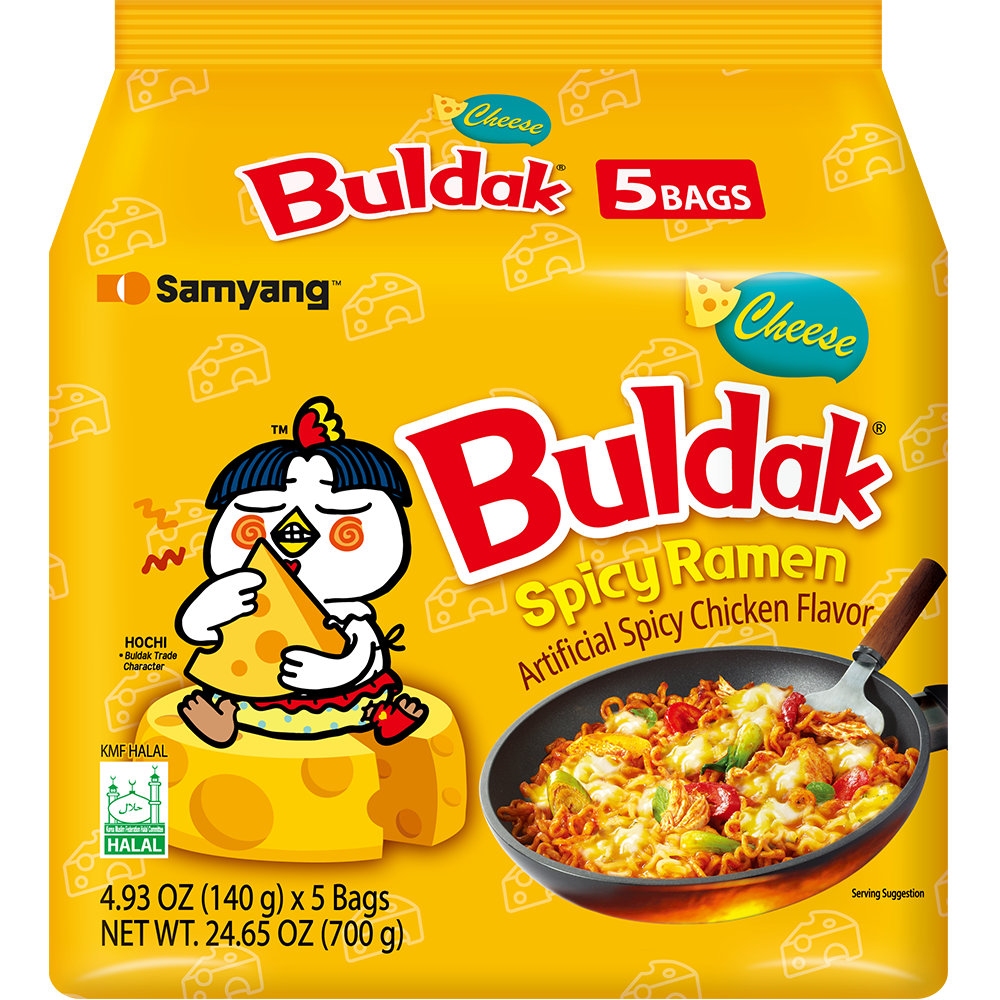 Samyang Buldak Cheese - 5-Pack (5 x 140g)