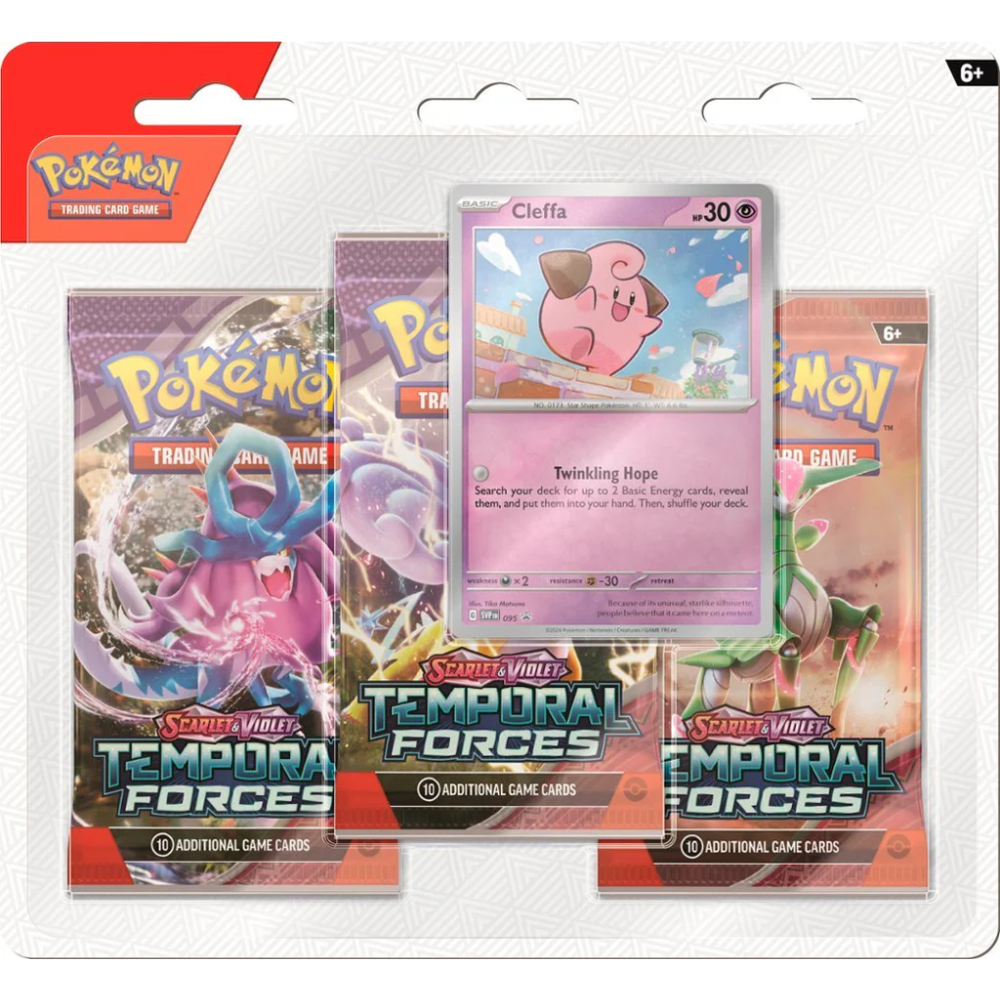 Pokemon SV5 Temporal Forces 3pk Blister